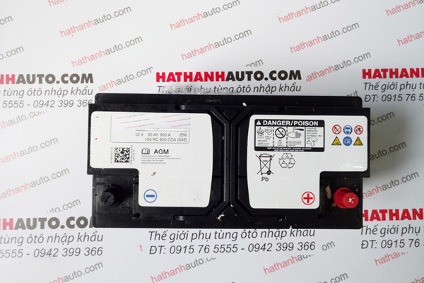 Bình điện (ắc quy) chính xe Audi A4, A5, A6, A7, A8 - 3D0915105G