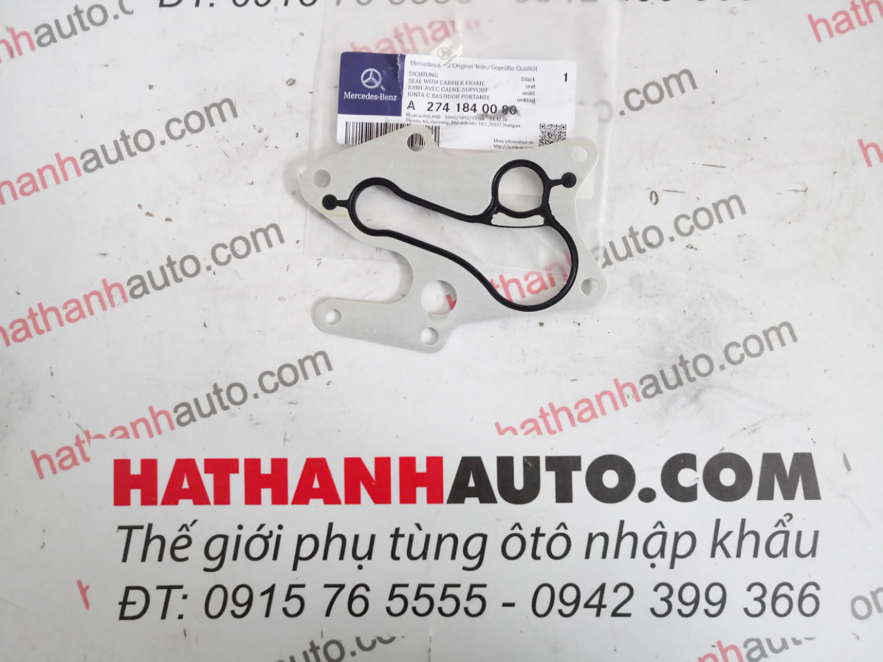 Gioăng két làm mát dầu máy xe Mercedes C180, C160 W205 - 2741840080