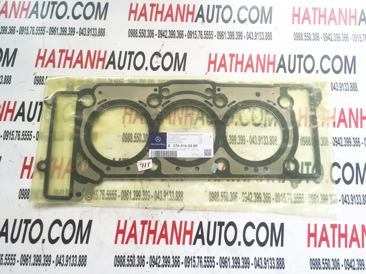 Gioăng quy lát (mặt máy) trái xe Mercedes C300, C350 - 2760160220