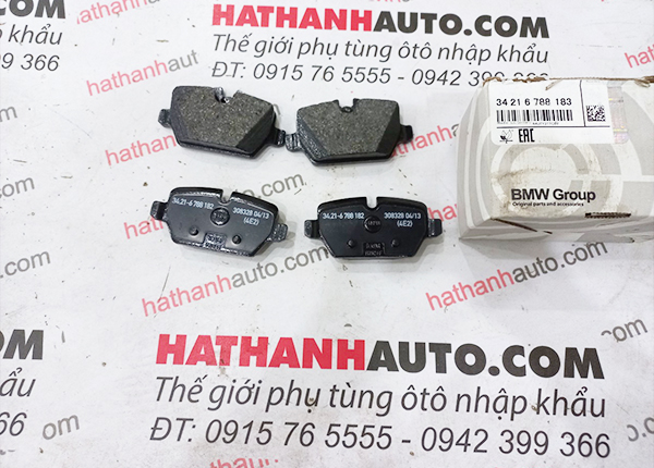 Má phanh (bố thắng) sau xe BMW 1 Series E81, E87 - 34216788183