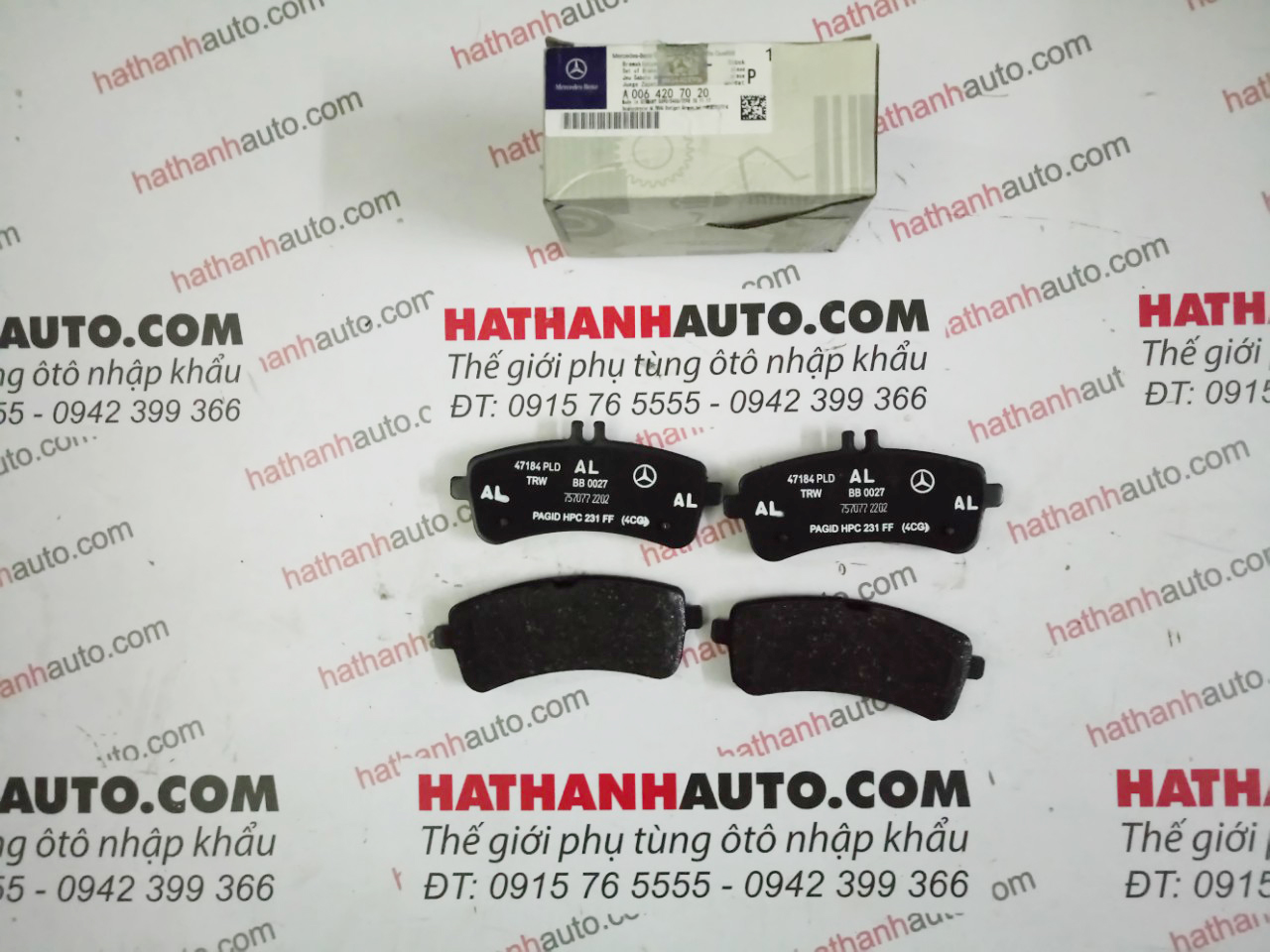 Má phanh (bố thắng) sau xe Maybach S600, Maybach S650 - 0064207020