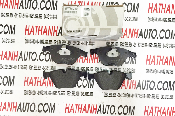 Má phanh (bố thắng) trước xe BMW 520i, 523i, 525i, 530i-34116794915