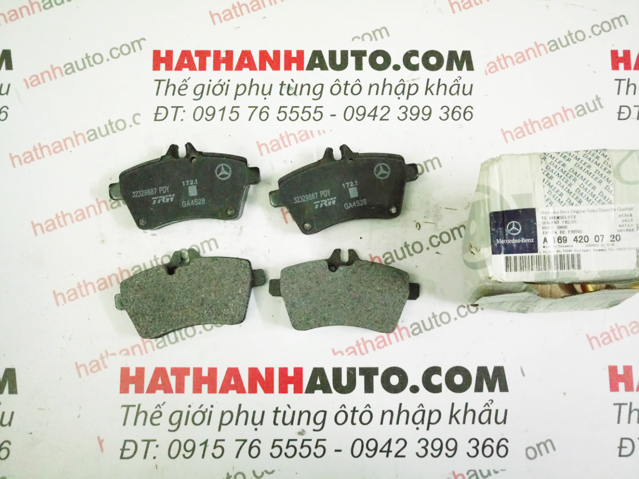 Má phanh (bố thắng) trước Mercedes B170, B160, B150 W245-1694200720