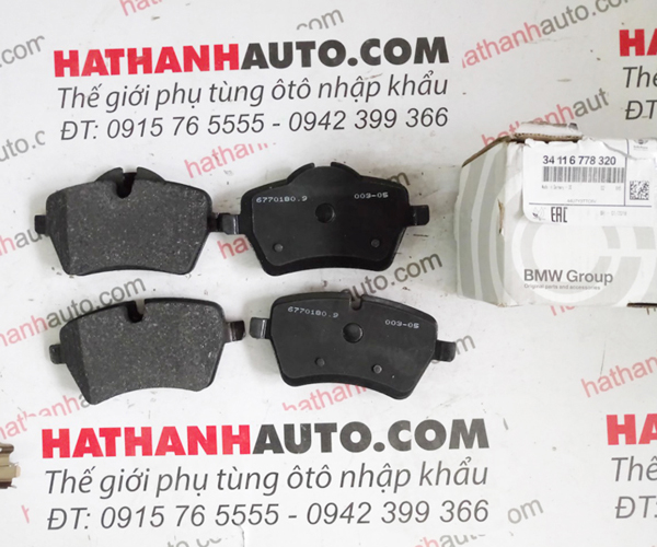 Má phanh (bố thắng) trước xe Mini cooper R52, R53, R50- 34116778320